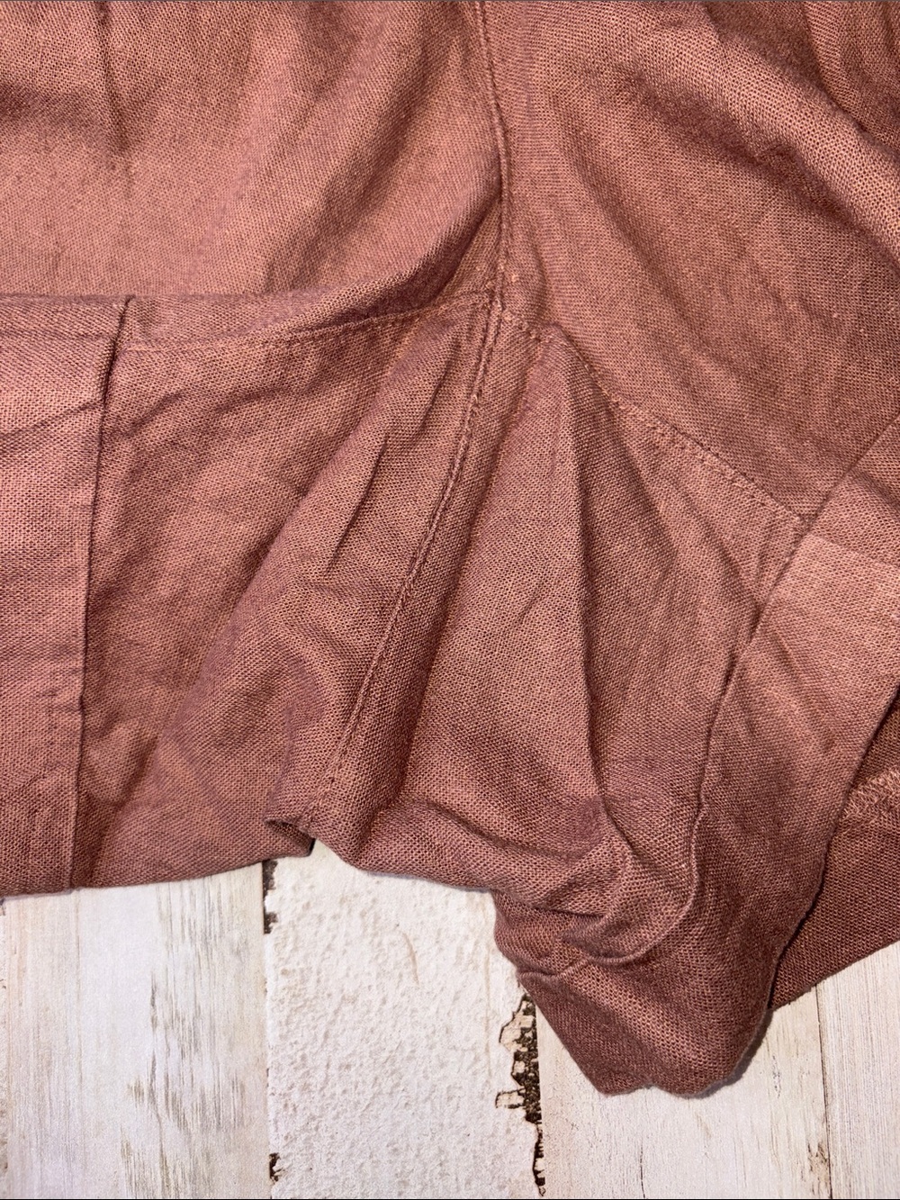 Old Navy Linen Brown Strawstring-Elastic-Waist Causal Shorts Plus Size 4X - Picture 9 of 15